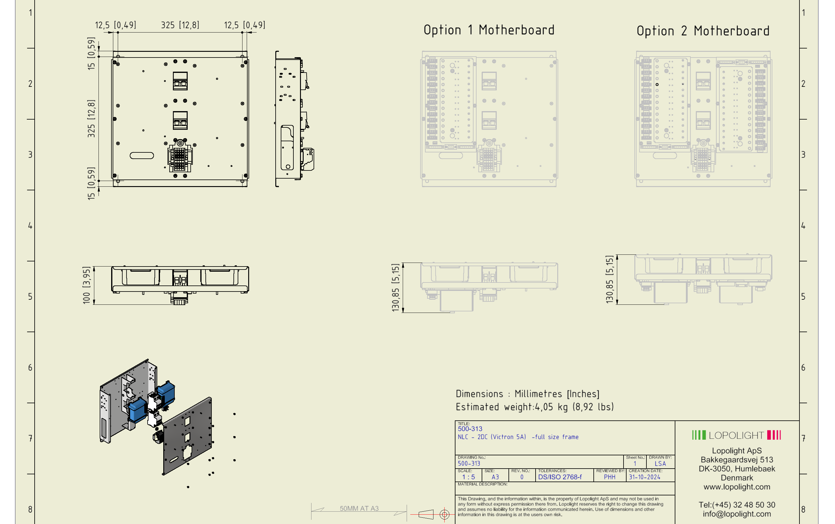 NLC - 2DC (Victron 5A) - full size frame
